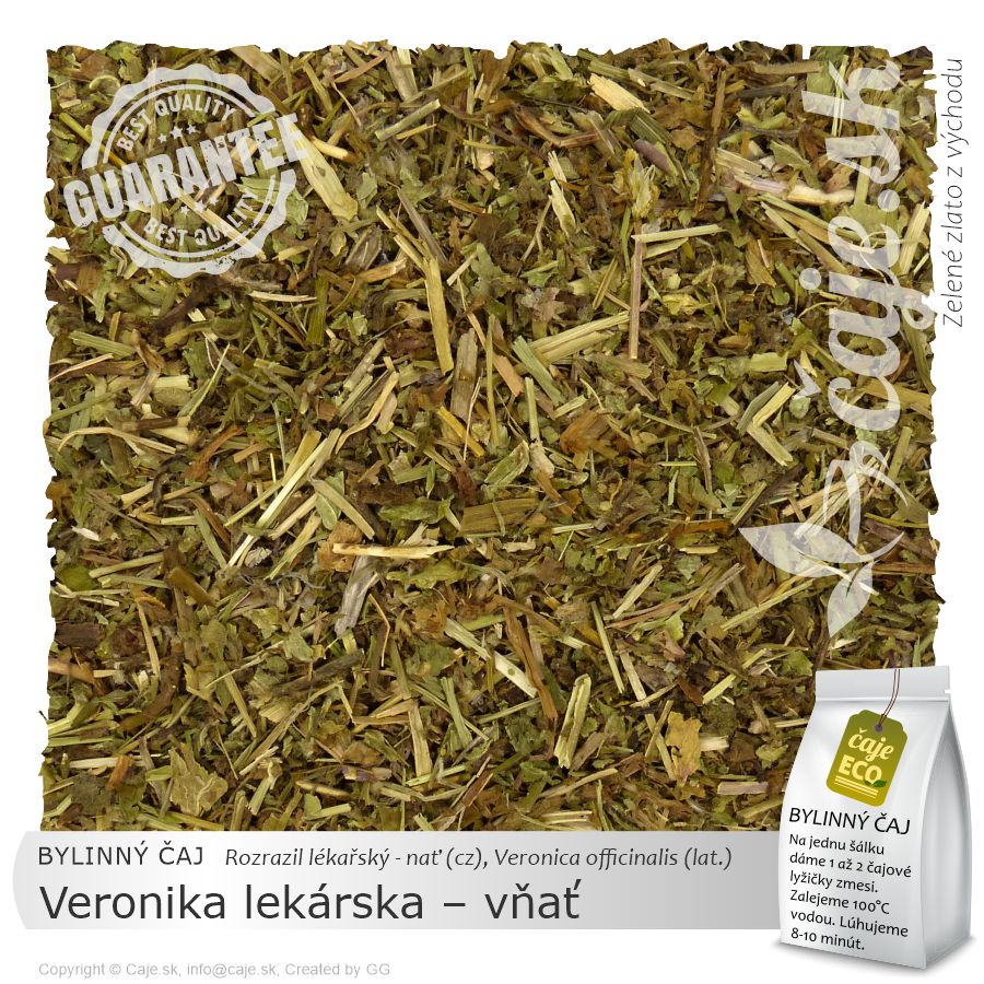 BYLINNÝ ČAJ Veronika lekárska – vňať (40g)