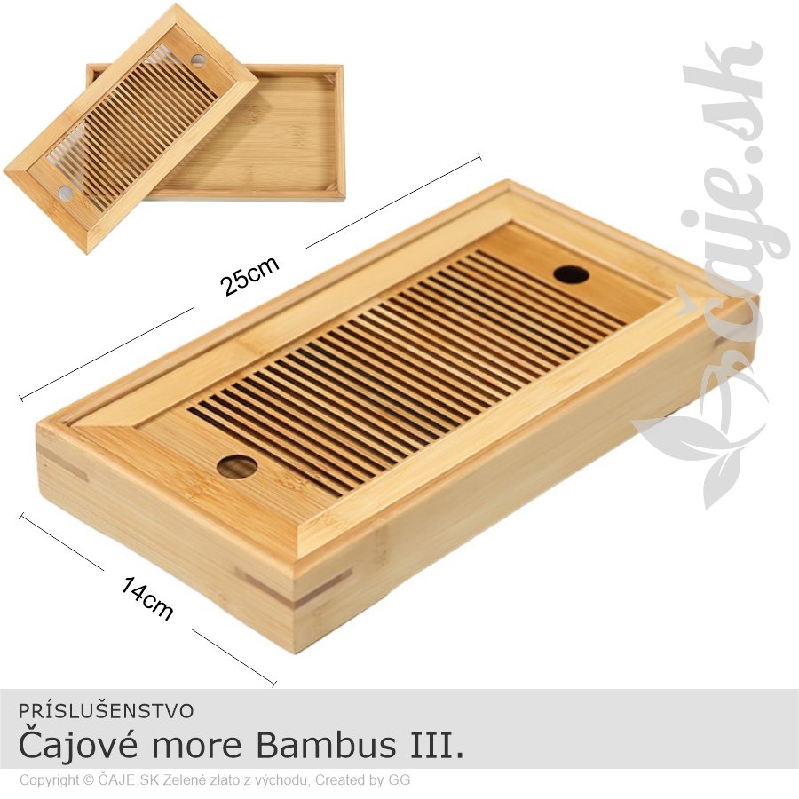 Čajové more Bambus III. (25x14x3,5cm)