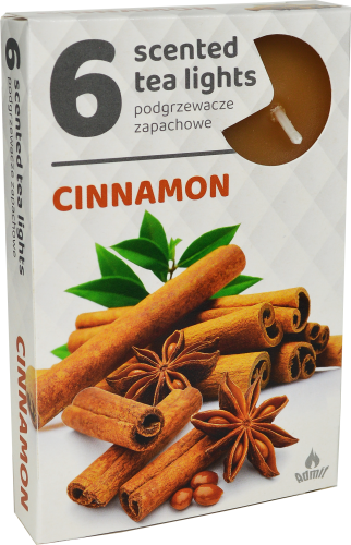 ČAJOVÉ SVIEČKY Škorica (Cinnamon) – 6ks