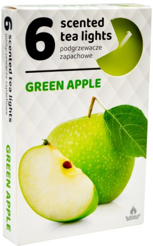ČAJOVÉ SVIEČKY Zelené jablko (Green Apple) – 6ks