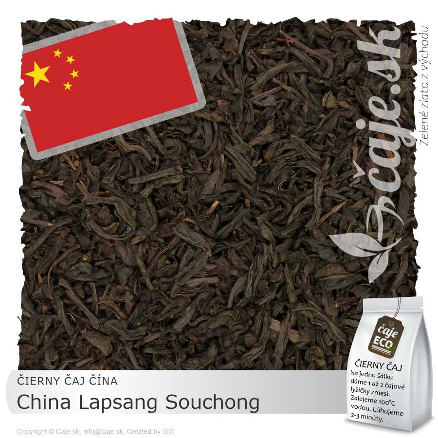 ČIERNY ČAJ ČÍNA – China Lapsang Souchong – údený čaj (50g)