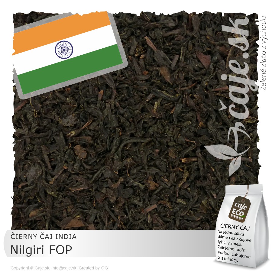 ČIERNY ČAJ INDIA – Nilgiri FOP (50g)