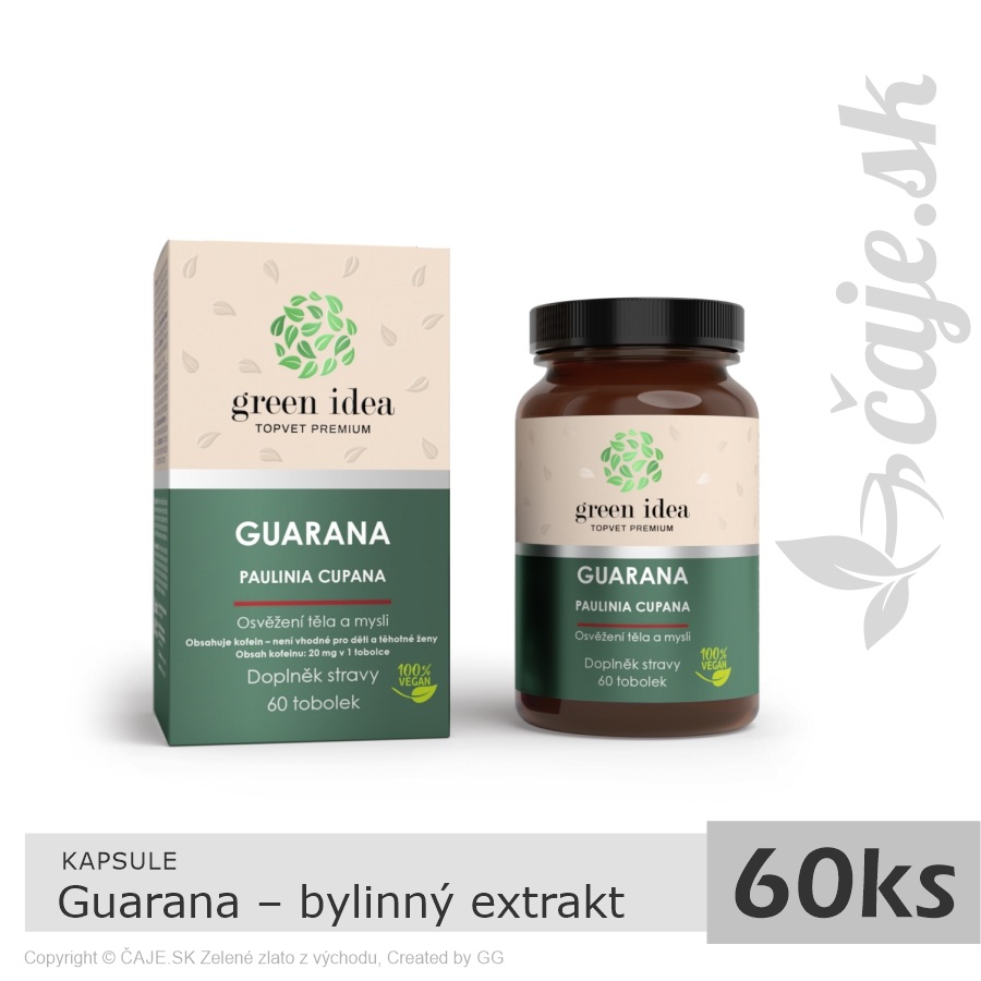 KAPSULE Guarana – bylinný extrakt (60 kapsúl)