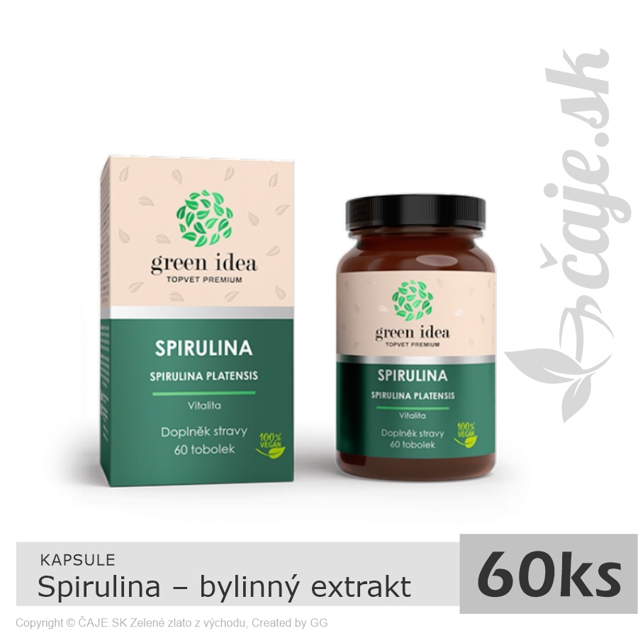 KAPSULE Spirulina – bylinný extrakt (60 kapsúl)