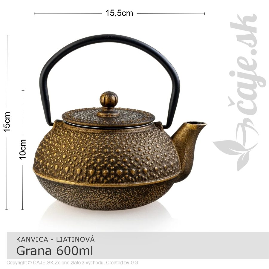 Liatinová kanvica Grana 0,6l