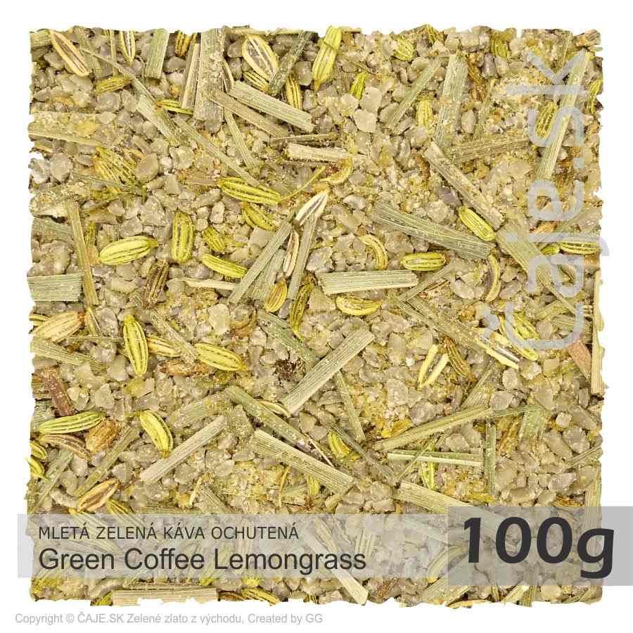 ZELENÁ KÁVA OCHUTENÁ Green Coffee Lemongrass – mletá (100g)