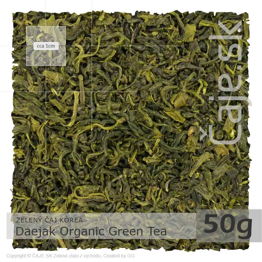 ZELENÝ ČAJ KÓREA – Daejak Organic Green Tea (50g)