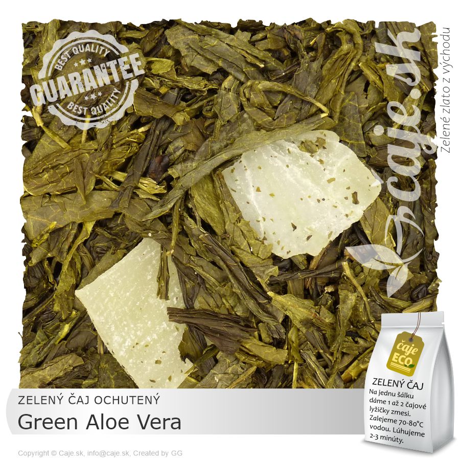 ZELENÝ ČAJ OCHUTENÝ Green Aloe Vera (50g)