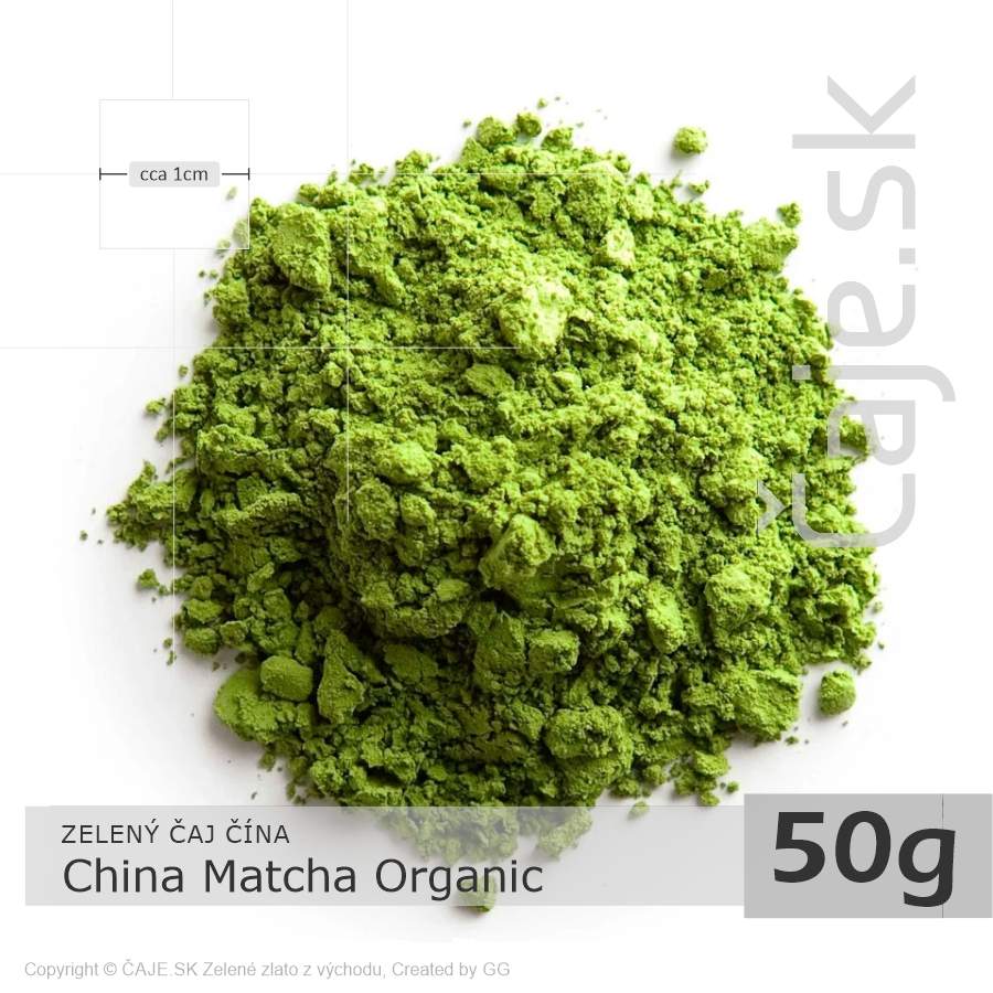 ZELENÝ ČAJ ČÍNA – China Matcha Organic – vrecko (50g)