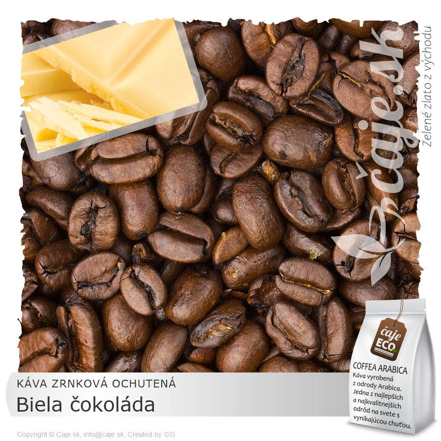 ZRNKOVÁ KÁVA OCHUTENÁ Biela čokoláda – (70g)