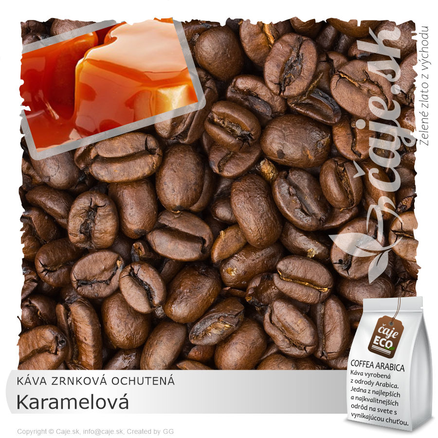 ZRNKOVÁ KÁVA OCHUTENÁ Karamelová – (70g)