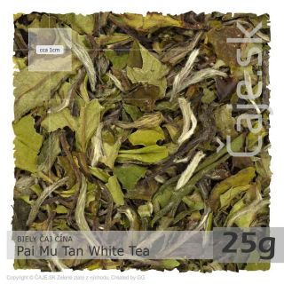 BIELY ČAJ China Pai Mu Tan White Tea – Biela pivonka (25g)