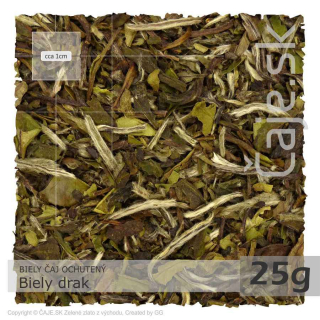 BIELY ČAJ OCHUTENÝ White Dragon – Biely drak (25g)