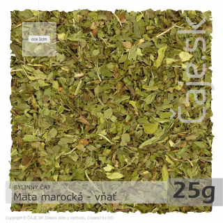 BYLINNÝ ČAJ Mäta marocká – vňať (25g)