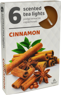 ČAJOVÉ SVIEČKY Škorica (Cinnamon) – 6ks