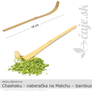 Chashaku – naberačka na čaj Matcha – bambus 18cm