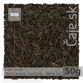 ČIERNY ČAJ ČÍNA – China Lapsang Souchong – údený čaj (50g)