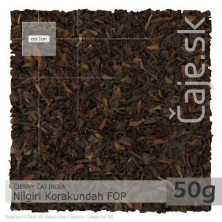 ČIERNY ČAJ INDIA – Nilgiri Korakundah FOP Organic (50g)