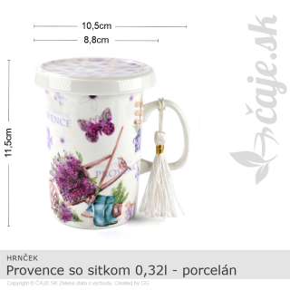 HRNČEK Provence so sitkom 0,32l – porcelán – darčeková krabička