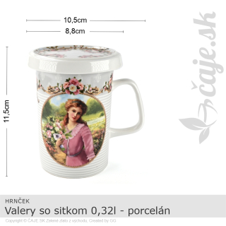 HRNČEK Valery so sitkom 0,32l – porcelán – darčeková krabička