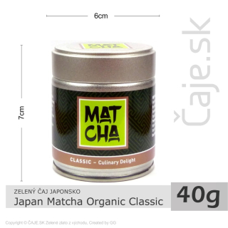 ZELENÝ ČAJ JAPONSKO – Japan Matcha Organic Classic (40g)