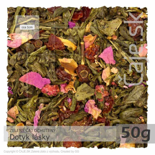 ZELENÝ ČAJ OCHUTENÝ Dotyk lásky (50g)