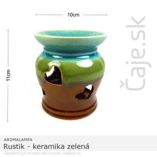 AROMALAMPA Rustik – keramika zelená
