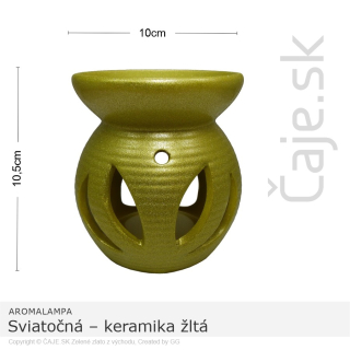 AROMALAMPA Sviatočná – keramika žltá