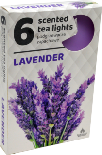 ČAJOVÉ SVIEČKY Levanduľa (Lavender) – 6ks