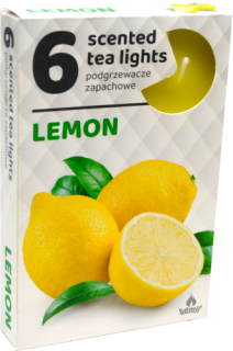ČAJOVÉ SVIEČKY Citrón (Lemon) – 6ks